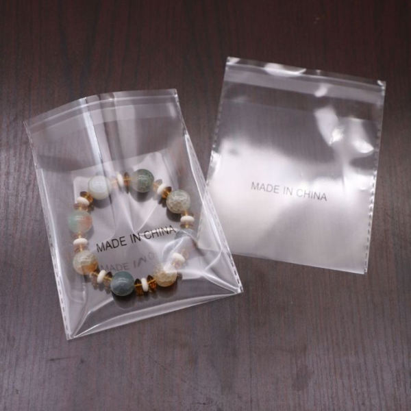 10*10CM Explosion-proof Edge Transparent Paper Self-adhesive Shrink Bags Black Gravure Printing Bag Recyclable