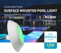 Anti UV PC ABS LED Color Changing Pool Light DMX512 Control 18W DC12V RGBW