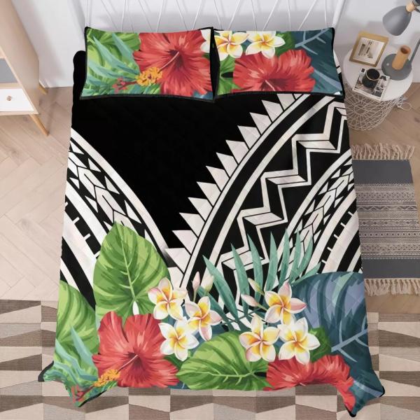 Полинезийская племенная одежда для постели Красный дизайн Тонга Комфорт с хлопковой начинкой