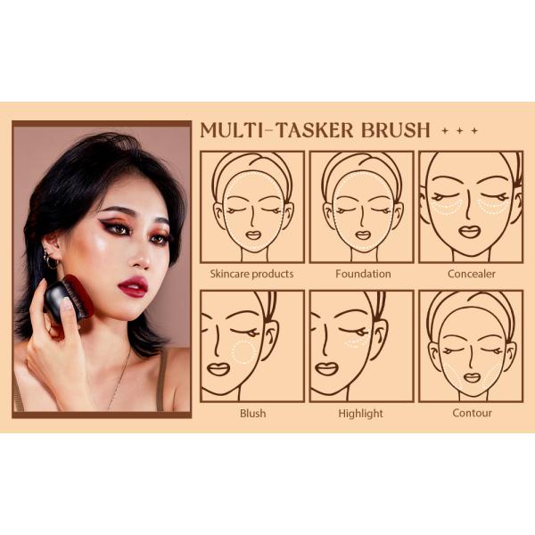 Jessup Matte Black My Magical Foundation Brush SF001