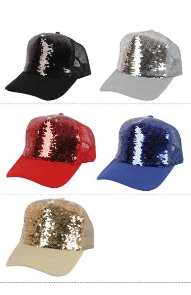 Sublimation Sequin Baseball Cap Custom Baseball Caps With Logo Photo Printing