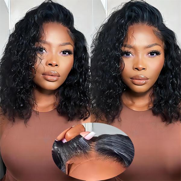Brazilian Hair Short Bob Transparent Bob Wigs Hd Lace Front Human Hair Wigs 8-14 Inch
