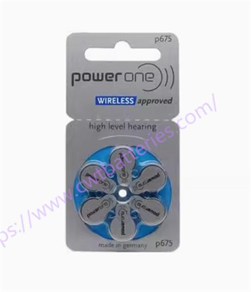 Powerone P675 1.45V Hearing Zinc Air Battery Small Portable Batteries Environmental Friendly Battery