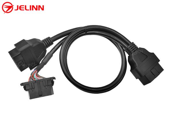 OBD2 OBDII Male to Hyundai and Kia OBD2 Female and OBD2 Female Splitter Y Cable