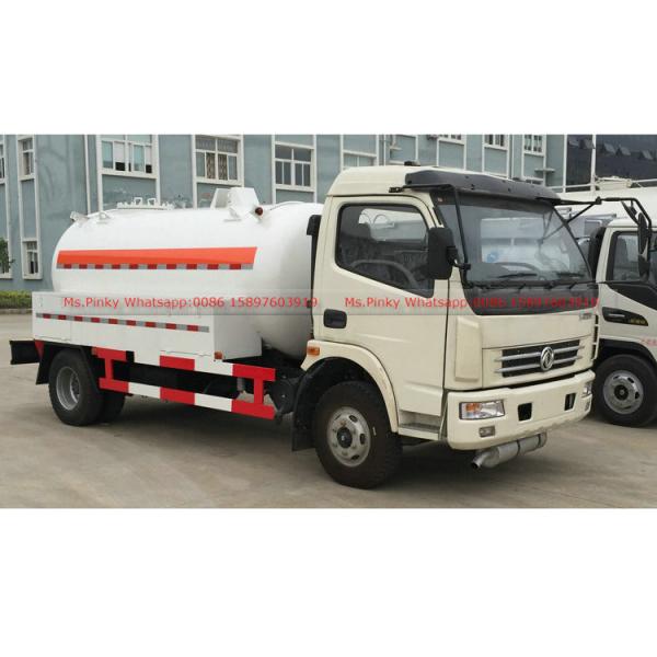 LPG Filling Gas Truck With Mobile Dispenser Machine DFAC 5cbm -5.5cbm LPG Storage Tanker