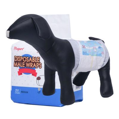 Super Absorbent Disposable Male Dog Diapers Leak Proof Non Woven Fabric