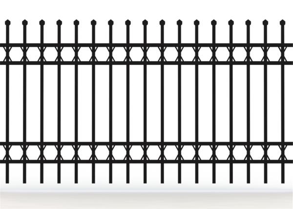 New Design Spear Top Fencing Hot Sale, tubular steel fence/swimming pool fence/steel palisade fence