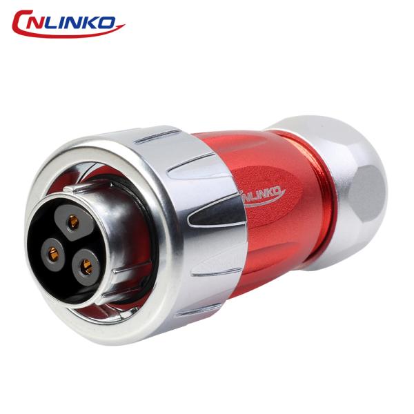 Cnlinko DH 16 Series Locking Screw Type 3 Pin Waterproof Cable Power Plug Connector