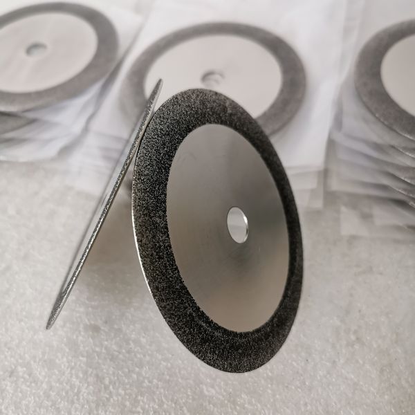 Customed Single-Sided Abrasive Electroplated CBN Cutting Blades 100*0.8*12.7mm B60/70