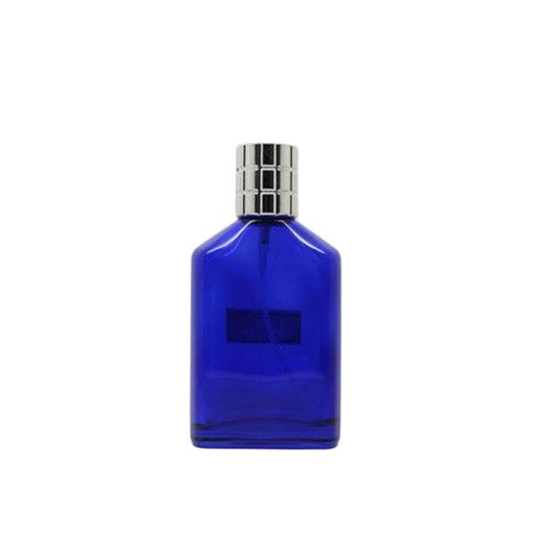 O pulverizador de perfume recarregável pequeno da cor azul engarrafa o estilo considerável dos homens