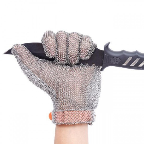 Nettoyage facile d'anti de la coupe 100% d'acier inoxydable de maille de gants