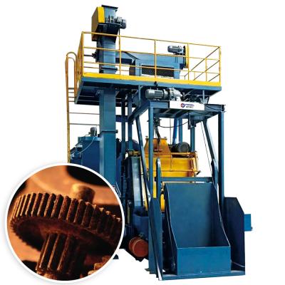 Rubber Crawler Shot Blasting Machine For Cleaning Springs And Gears