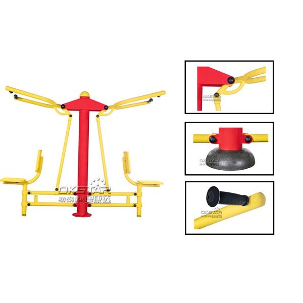 China good quality cheap galvanized outdoor fitness trainer with TUV certificates EN16630 pull down chair