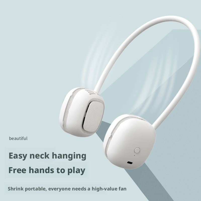 Hands Free Wearable Neck Fan Foldable & Lightweight Design For Personal Cooling