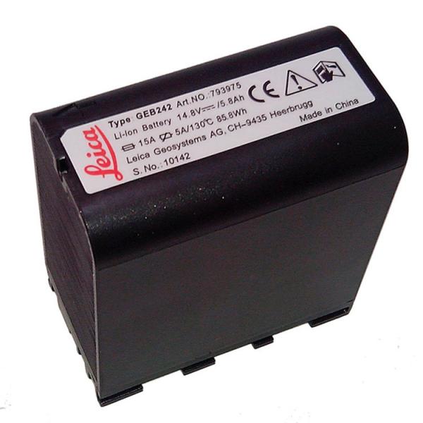 Geb242 Lithium Ion Total Station Battery 14.8v For Leica Tm30 / Ts30