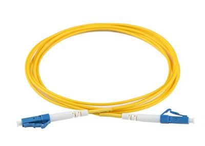Single Mode Fiber Optic Patch Cord LC To LC 2 Meters 2.0mm LSZH 9/125 RoHS Compliant