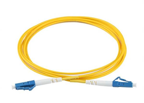 Single Mode Fiber Optic Patch Cord LC To LC 2 Meters 2.0mm LSZH 9/125 RoHS Compliant