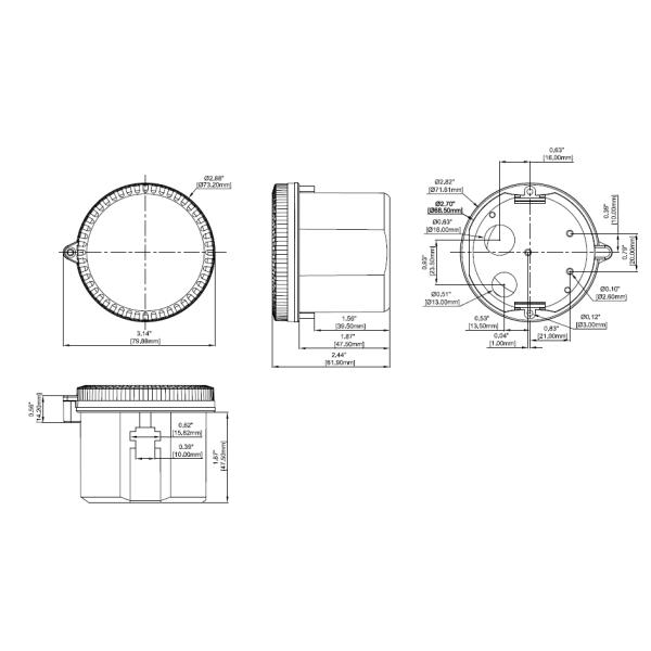 Compact Design Dimmable Motion Sensor MC054V RC 4 Series 1 - 10V Dimming