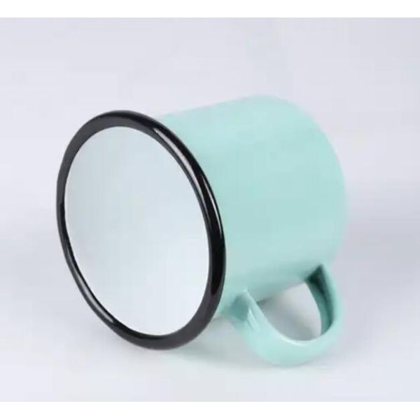 150g Enamel Mug Sublimation 12oz Cups Straight Tumbler Blanks Wine Water Bottle