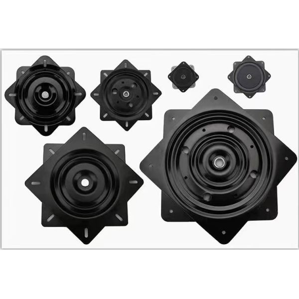 Swivel Chair with 360 Degree Rotating square Plate Furniture Hinge Mechanism Swivel Table Ball Bearing Rotation Plate