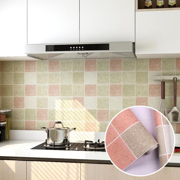 Vinyl Wallpapers Kitchen Brick PVC Wallpaper Bedroom Wall paper Oil proof 3D Wall Sticker