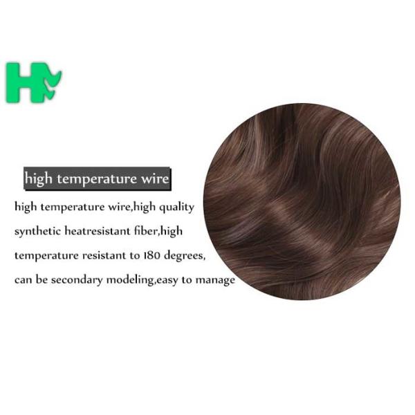 Colorful 20'' Heat Resistant Synthetic Hair Extensions Body Wave No Shedding