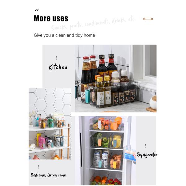 OEM Fruit Saver Containers 30.5x11.5CM Plastic Kitchen Organizer