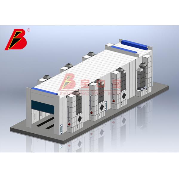 Two Side Exhaust Bus Truck Vehicle BZB Spray Booth