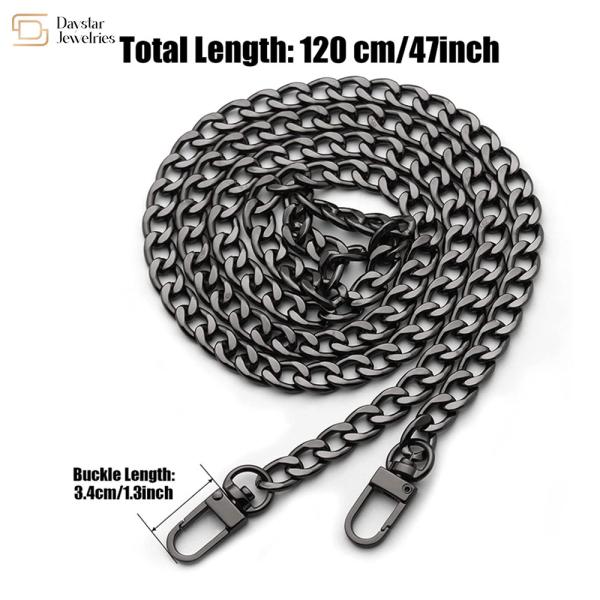 Hardware Accessories Replacement Bag Metal Chain With Buckle