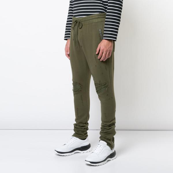 Cotton Army  Men's Skinny Jogging Pants Green Color