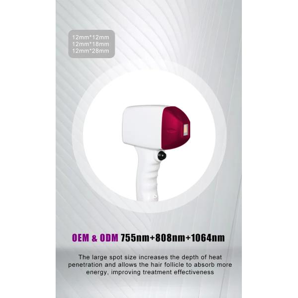 машина удаления волос лазера диода 808nm/808+755+1064nm с обслуживанием установки поля