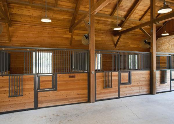 Tendas portáteis luxuosas da caixa de cavalo, painéis galvanizados do cavalo do metal de soldadura manual