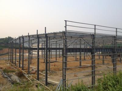 Armazém pré-fabricado da construção de aço, construções de aço industriais do calibre leve