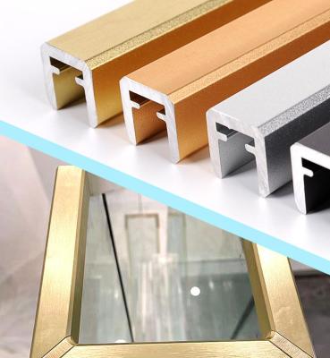 Glass Fence Handrail Black Aluminum Handrail for Tempered Glass and Silver White