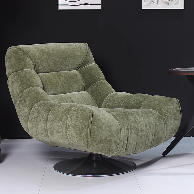 Custom Simple Modern Swivel Lazy Sofa Single Rotating Lounge Chair for Home Living Room Dining Hospital Bedroom Balcony Portable