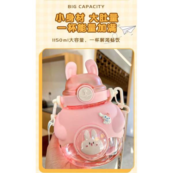 Custom Color Options Portable Cuddle Rabbit Water Bottle Attractive Styles Kids
