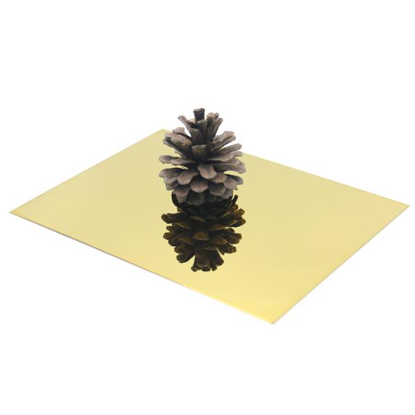 316 Stainless Steel Sheet Metal 0.8mm Thickness Gold Plated RoSH Approved