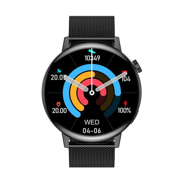 Round Ip68 Water Resistant Smart Watch With 1.44 Inch Full Touch Screen