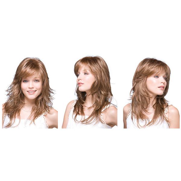 20 Inch Blond Brown Long Natural Look Synthetic Hair Wigs For Women