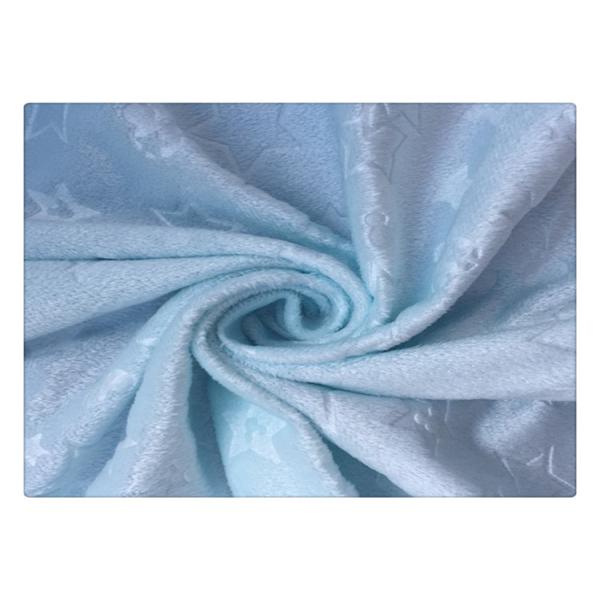 Звезда Кристл выбила 100% полиэстер ткани плюша Minky для игрушки