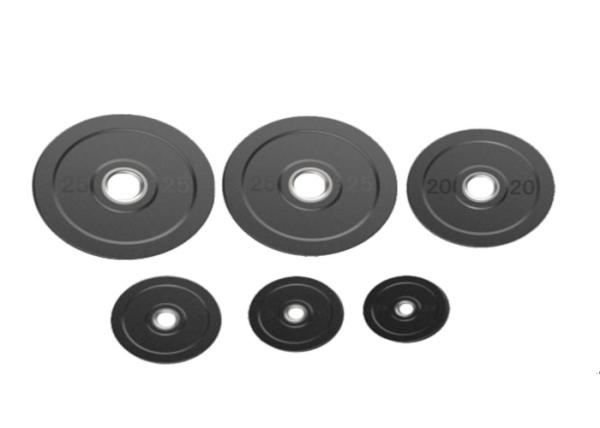 PU / Steel Barbell Weight Plates 1.25 - 25 kgs Gym Accessories For Fitness Clubs
