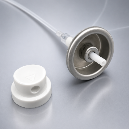 0.15cc Output Tinplate Material Fine Mist Dispensing Aerosol Valve for Controlled Spray Packaging
