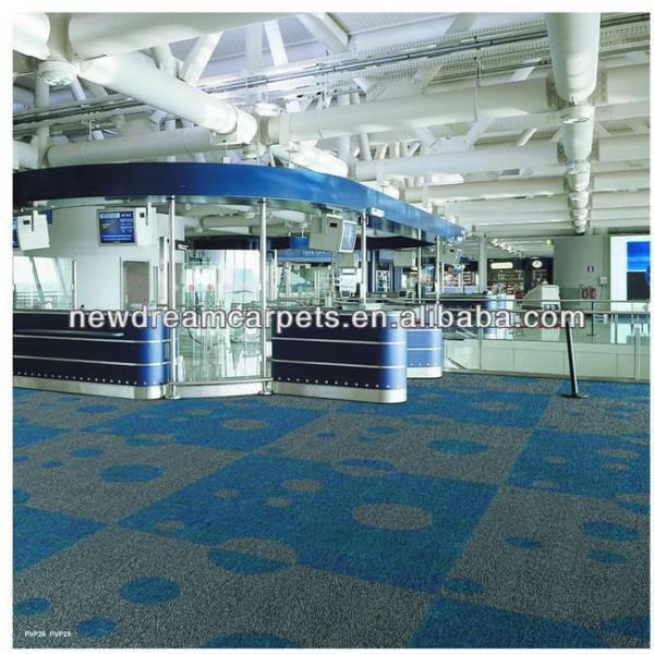 100 by 100 Size Loop Pile Office Fireproof Carpet Tile for Canton Carpet Manufactured