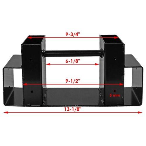 Steel Firewood Log Rack Bracket Kit for Fireplace or Fire Pit Wood Storage Holder