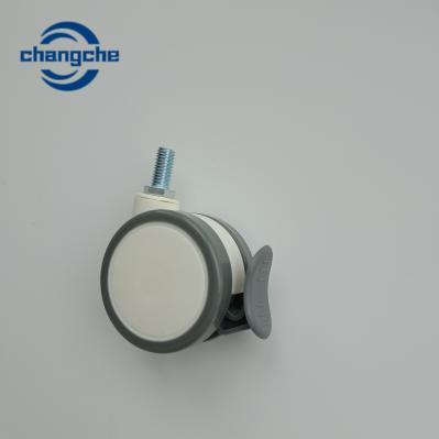 Soft TPR Rubber Threaded Stem Casters Heavy Duty 500 Kg Caster Wheels