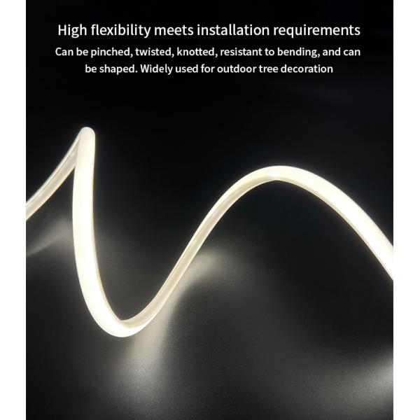 Tira de luz de neón LED de silicona de 10 * 10, flexible a 180 grados, impermeable