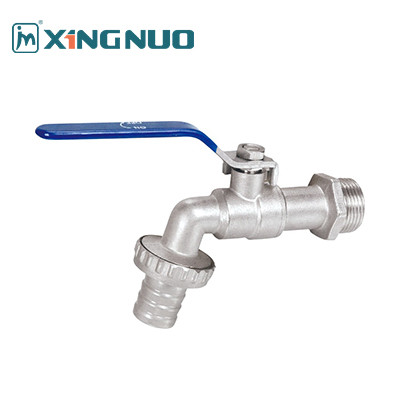 длинная прямая ручка голубая ручка крана Modern Single Lever Nickel Finish Brass Water Valves