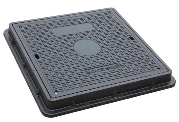 Composite Resin BMC / SMC / FRP Square Manhole Cover En124 With Different Color