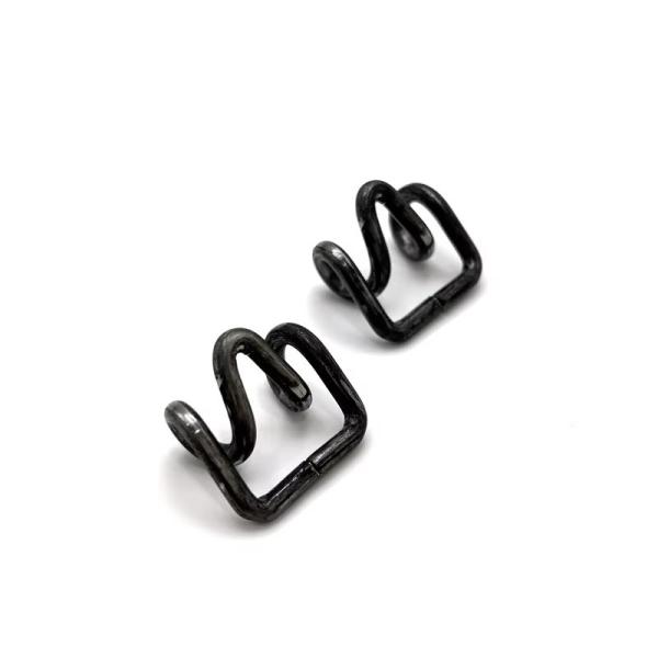 OEM acero de alambre de flexión de formación de negro de resorte de clips collares gancho de resorte