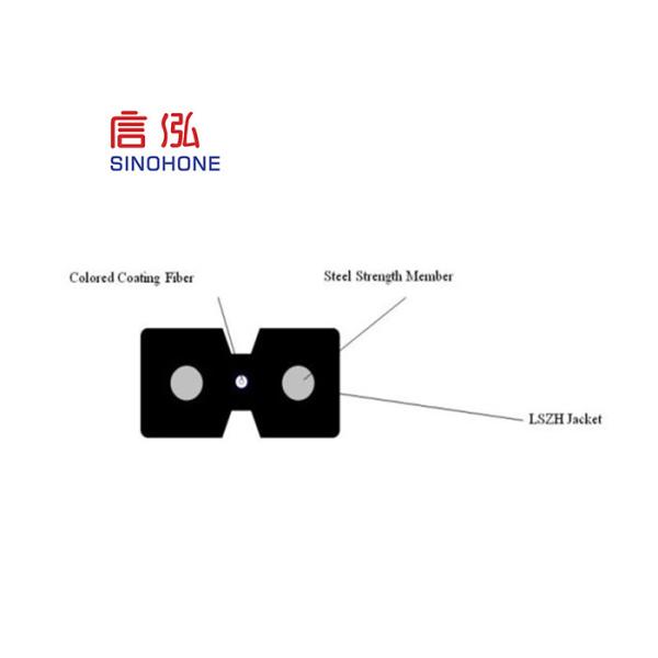 Multimode Indoor Fiber Optic Cable High Tensile Strength Simplify Installation